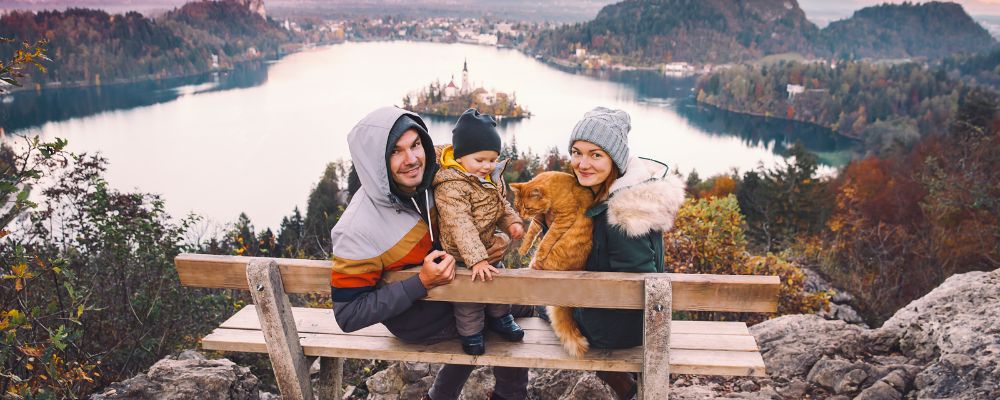A Family was Enjoying in Europe